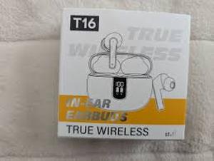 lot 9009 image: T16 Wireless Earphones in a sleek black finish