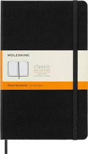lot 5286 image: Moleskine Classic Notebook, Large, Ruled, Black, Hard Cover