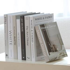 lot 5396 image: 8 Pcs Decorative Faux Books for Home Decor - Coffee Table Living Room Book