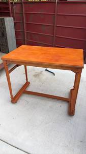 lot 645 image: Wood Side Table