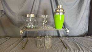 lot 705 image: Glass Jars-Jelly and Vintage Refrigerator Tray