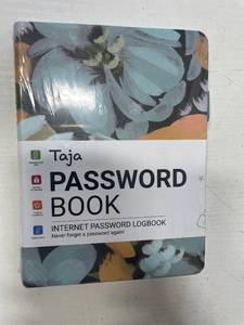 lot 79126 image: Taja Aesthetic Password Book for Seniors, Password Log Notebook with Tabs