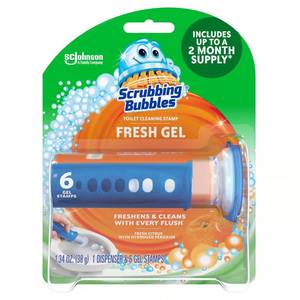 lot 79352 image: Scrubbing Bubbles Citrus Scent Continuous Toilet Cleaning System 1.34 oz Gel
