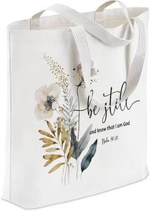 lot 79353 image: Gifts for Women, Canvas Tote Shopping Reusable Grocery Gift Bags - STOCK PHOTO APPROXIMATE