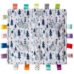lot 79075 image: Mary Meyer Taggies Original Blanket, 12 x 12, Comfy Bears