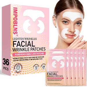 lot 79083 image: IMPOBLNS Smile Line Patches Forehead Wrinkle Treatment 36 Pcs