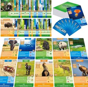 lot 78942 image: SpriteGru Guess Animal Card Games, Animal World Flashcards Jumbo Size Good Guessing Game for Families & Friends Gathering, Party Board Games, Boys & Girls