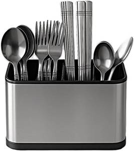 lot 78948 image: Kitchen Utensil Holder and Knife Block for Countertops. (Silver2, Var2)