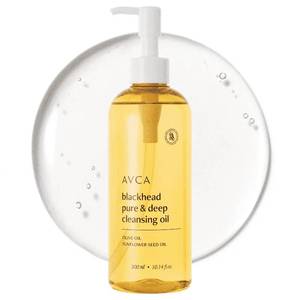 lot 79425 image: AVCA Blackhead Remover Cleansing Oil 10.14 fl.oz.(300ml) - Makeup & Blackhead Remover, PHA Gentle Exfoliator, Lightweight Pore Cleanser, Korean Skincare for Normal & Oily Skin