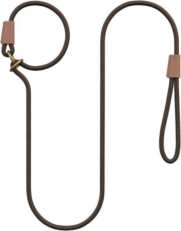 lot 40045 image: Slip Lead Dog Leash No Pull No Collar Needed Easy OnOff Classic Comfortable Handle Lightweight Durable Strong Rope for Walking Hiking and Daily Outdoor Use, Brown, 71 inch