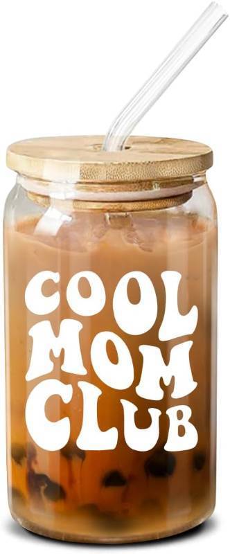 lot 40061 image: NewEleven Mothers Day Gifts For Mom - Birthday Gifts For Mom From Kids   Unique Birthday Present Ideas For Mother, Wife From Daughter, Son, Husband - 16 Oz Coffee Glass