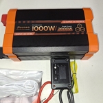 1000W Pure Sine Wave Inverter, 12V DC to 110V/120V AC Car Power Inverter for Vehicles, Camping, RV, Travel, Home Backup, with 3 AC Outlets, USB-A, Type-C, LCD Display, Remote Controller