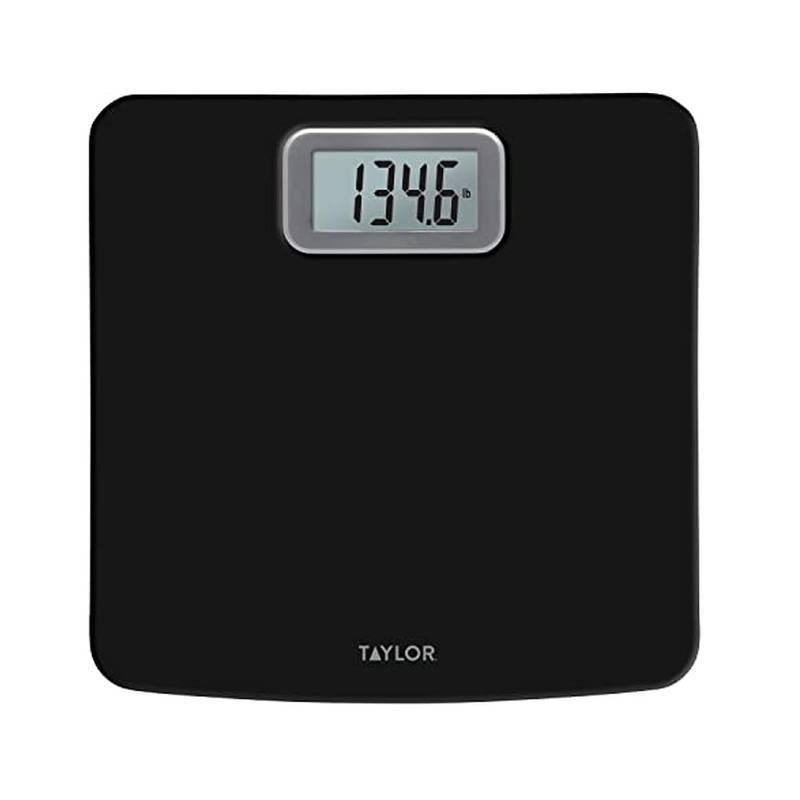 lot 27183 image: Taylor Digital Bath Scale with Antimicrobial Surface Protection, Bathroom Scale for Body Weight, 400 lbs. Black
