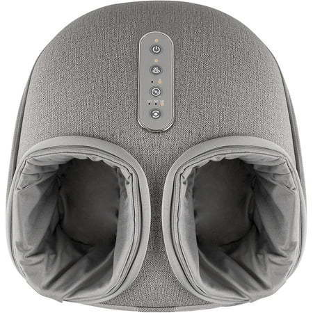 lot 4240 image: Medcursor Shiatsu Foot Massager Machine with Heat, Deep Kneading Rolling Pressure - Gray