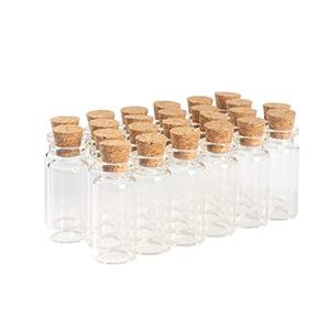 lot 79301 image: Magic Season Decorative Glass Bottles (24 Pcs  0.33 Fl Oz.)