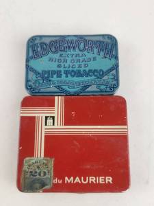 lot 148 image: Vintage Edgeworth Pipe Tobacco and du Maurier Cigarette Tins