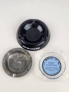 lot 149 image: Vintage Kansas City Advertising Ashtray Lot