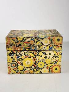 lot 158 image: Vintage J Chein USA Metal Recipe Box