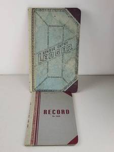 lot 206 image: Vintage Handwritten Farm &amp Household Ledger Books 1960s