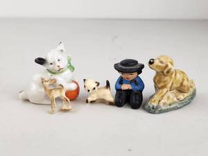 lot 209 image: Vintage Miniature Animal & Figurine Lot