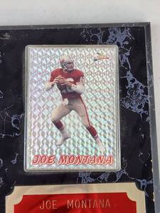 Joe Montana K.C. Chiefs Pacific Trading Card Plaque