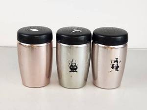 lot 321 image: West Bend 3-Piece Shaker Set with Black Perforated Lids