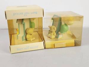 lot 334 image: Hallmark Babys First Birthday Candle Holder Set 2 Boxes