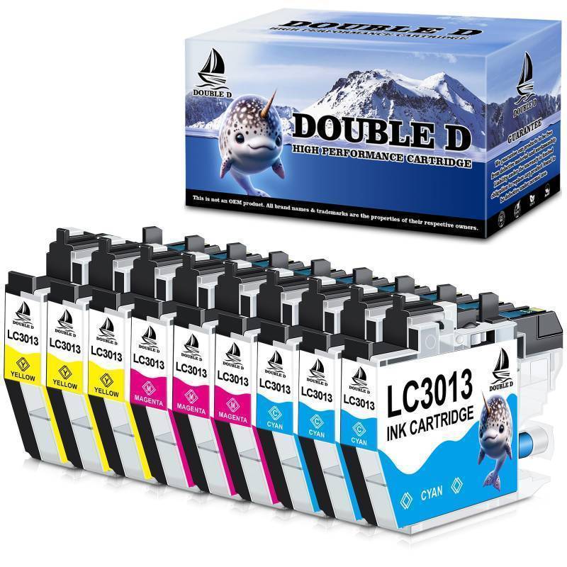 lot 17810 image: LC3013 Color Ink Cartridges Compatible Replacement for Brother LC3013 LC3011 High Yield for Brother MFC-J491DW MFC-J497DW MFC-J895DW MFC-J690DW Printer (3 Cyan, 3 Magenta, 3 Yellow, 9 Pack) - Retail $21