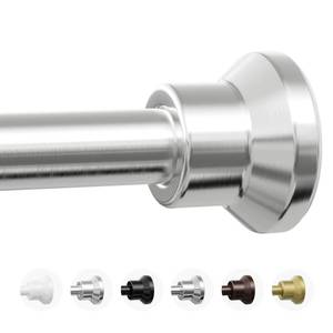 lot 38961 image: Shower Curtain Rod, 31-76 Inch Adjustable Tension Shower Rod - Retail $20