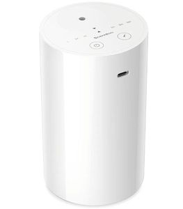 lot 39002 image: Waterless Diffuser for Essential Oil for Home, Room, White, Up to 600 sq ft, Battery Operated, 20mL, Timers & Mist Levels, Car Diffuser, for Office, Bathroom,  - Retail $22