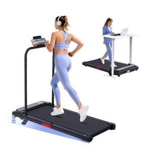 lot 9 image: KASSADIN Walking Pad with Handles, Small Treadmill for Home with Incline - Retail $21