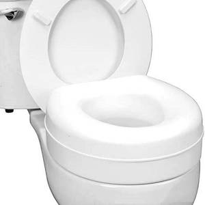 lot 81 image: HealthSmart Comfort 5-Inch Medical Toilet Riser for Handicap & Elderly Bathroom Safety  Fits Most Toilets - Retail $30