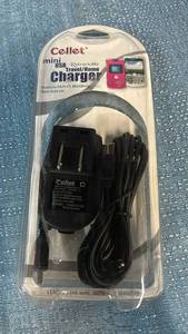 lot 2001 image: Cellet Mini USB Retractable Travel Home Charger
