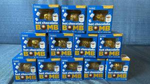 lot 2022 image: Frankford Hot Chocolate Bomb Belgian Chocolate 1.23 oz (35g) - Lot of 12