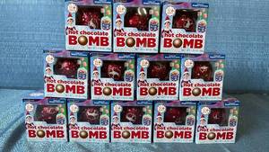 lot 2023 image: Elf on the Shelf Hot Chocolate Bomb 1.23 oz Belgian Chocolate Lot of 12