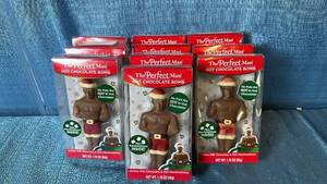 lot 2028 image: The Perfect Man Hot Chocolate Bomb 1.76 oz Hollow Milk Chocolate Mini Marshmallows Lot of 10