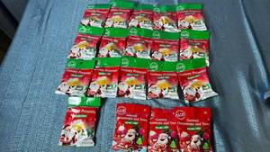 lot 2058 image: Rice Gummy Presents and Gummy Ornaments and Trees Peelable Candy Lot 19 Packs