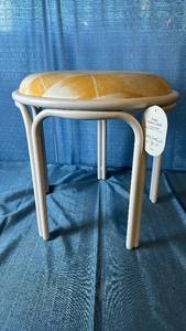 lot 2126 image: Threshold Patio Padded Stool 17.75 in H x 18.5 in dia