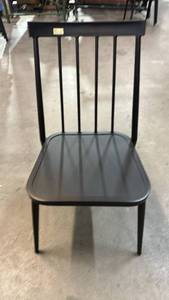 lot 2139 image: Threshold Black Stacking Patio Dining Chair 34.1 H x 20 W x 23.25 D