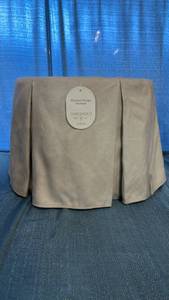 lot 2151 image: Threshold Slipcover Storage Ottoman 19 in D x 19 in W x 18 in H