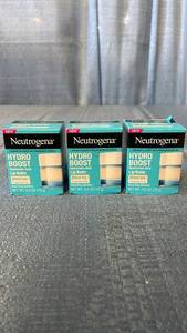 lot 3132 image: Neutrogena Hydro Boost Hyaluronic Acid Lip Balm Sheer Ice 0.5 oz 3-Pack