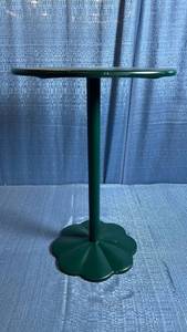 lot 8019 image: Room Essentials Pedestal Accent Table Metal Top 009 16 6805