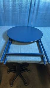 lot 8033 image: Kanab Folding Patio Bistro Table 28 inch H x 23 inch Dia