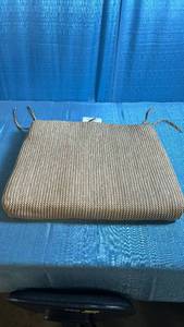 lot 8041 image: Threshold Natural Weave Seat Cushion 20 x 18 x 3 in