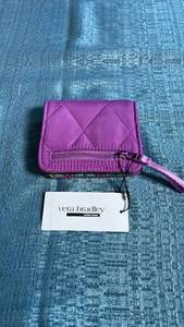 lot 8050 image: Vera Bradley Outlet Store Quilted Zip Wallet Purple