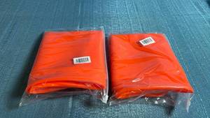 lot 8094 image: Set of 2 Orange Silicon Protective Mat for Flattop Griddle