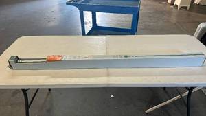 lot 8126 image: Adjustable Curtain Rod 72-144 inches 1 inch Diameter in Brushed Nickel Finish