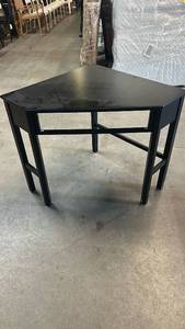 lot 8131 image: Black Desk with Open Frame Design