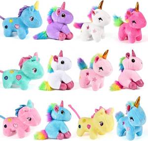 lot 30595 image: Golray 12Pcs Mini Unicorn Plush Stuffed Animals, Party Favors Keychains