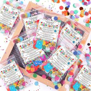 lot 30628 image: Tinlade 24 Sets Confetti Back to School Magic Jitter Glitter Gifts